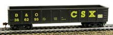 Model Power 98509 HO Scale 40' Gondola CSX B&O 366295 - NOS