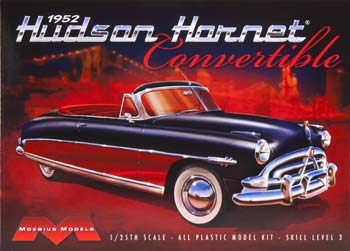 Moebius Models 1204 1/25 1952 Hudson Hornet Convertable Car Skill Level 3 Model Kit
