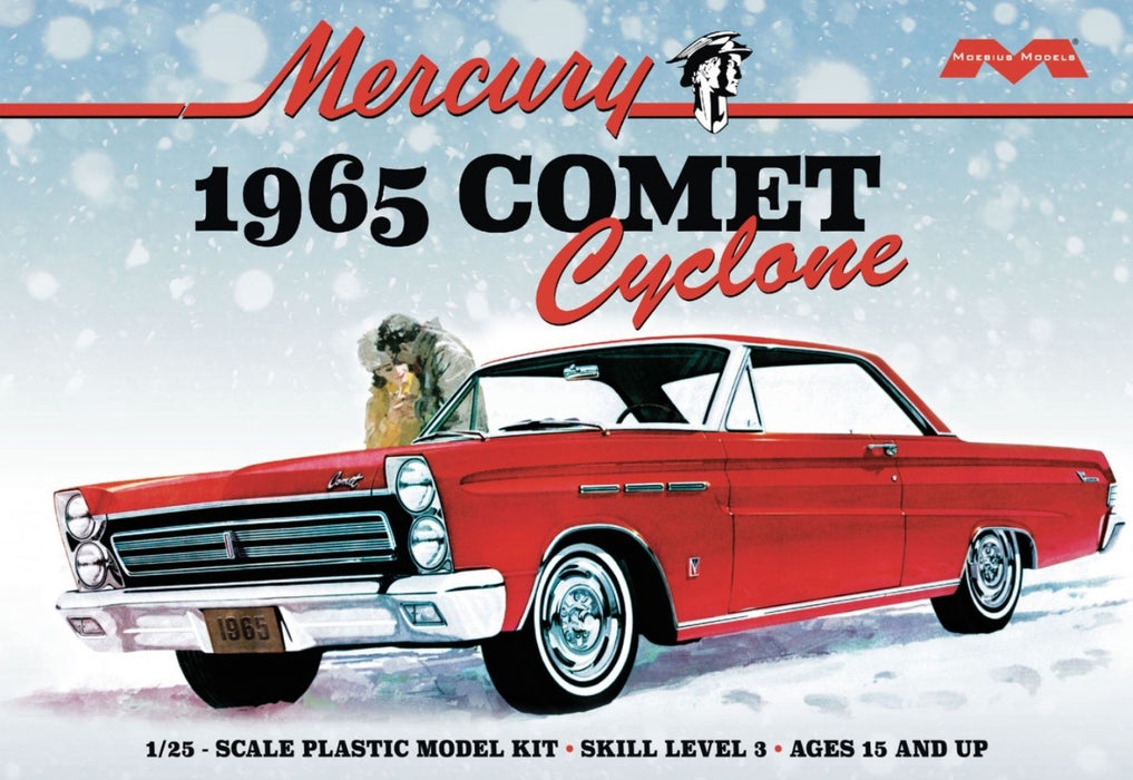 Moebius Models 1210 1/25 1965 Mercury Comet Cyclone Car Skill Level 3 Model Kit
