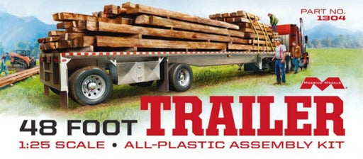 Moebius Models 1304 1/25 48' Flatbed Trailer with Cambered Deck