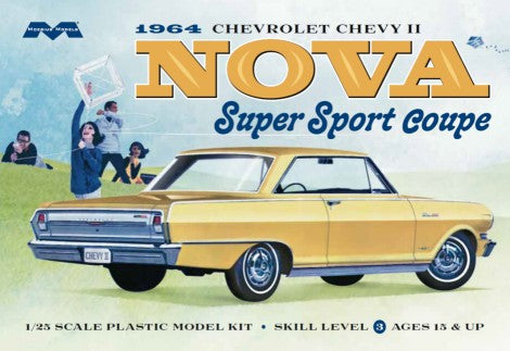 Moebius Models 2320 1/25 1964 Chevrolet Chevy II Nova Super Sport Coupe Kit