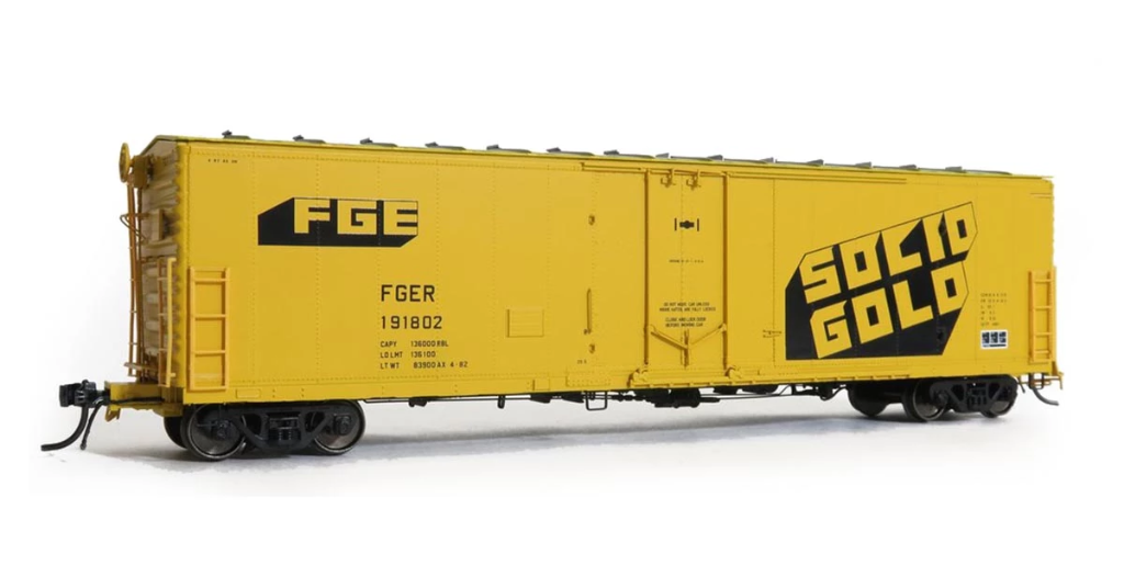 Moloco 33010-03 HO Scale FGE 50' RBL Boxcar Fruit Growers Express SOLID GOLD FGER 191794