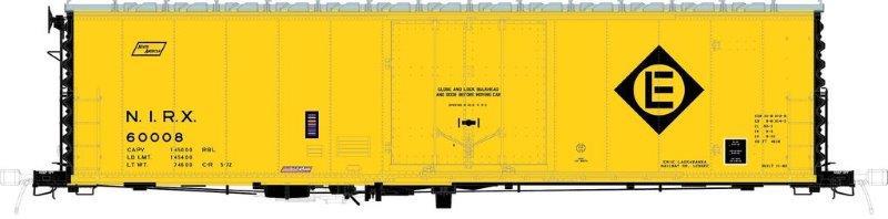 Moloco Trains 51001-04 HO Scale 50' RBL Boxcar EL NIRX 60014
