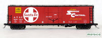 Moloco Trains 21001 HO Scale Topeka Built Bx-94 50' XMLI 10'0" Offset Door Boxcar Santa Fe ATSFMoloco Trains 21001 HO Scale Topeka Built Bx-94 50' XMLI 10'0" Offset Door Boxcar Santa Fe ATSF