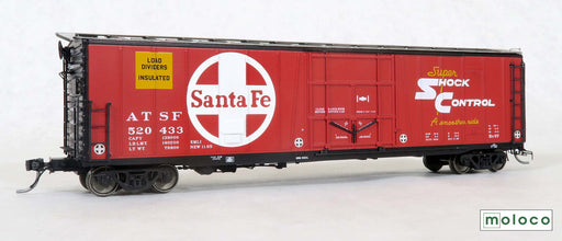 Moloco Trains 22011 HO Scale Topeka Built Bx-97 50' XMLI 10'0" Offset Door Boxcar Santa Fe ATSF