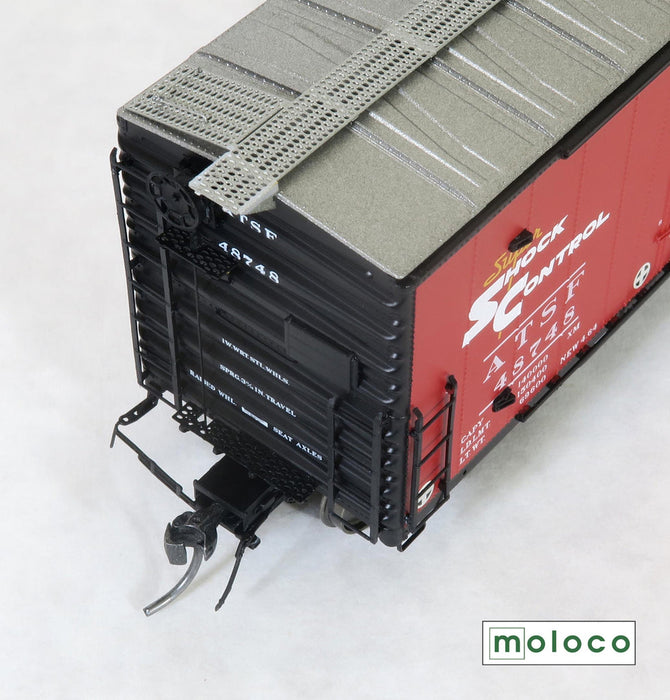 Moloco Trains 25001 HO Scale Topeka Built FE-34 50' XM Double Plug 15-6 Door Boxcar Santa Fe ATSF
