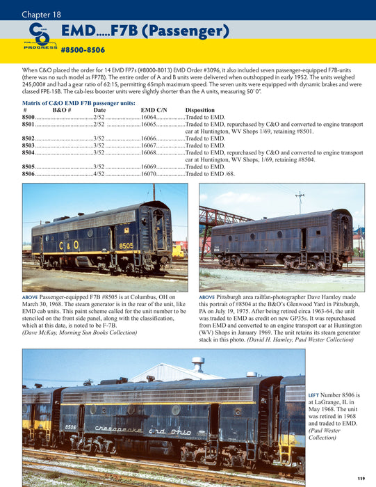 Morning Sun Books 1746 Chesapeake & Ohio C&O Power in Color Volume 1: Switchers Es & Fs
