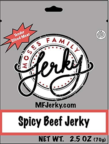 Moses Family Jerky Spicy Beef Jerky 2.5oz