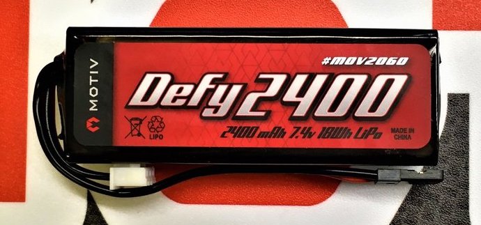 MOTIV 2060 Defy Long Use 2S 7.4V 2400mAh Receiver Transmitter LiPo Battery