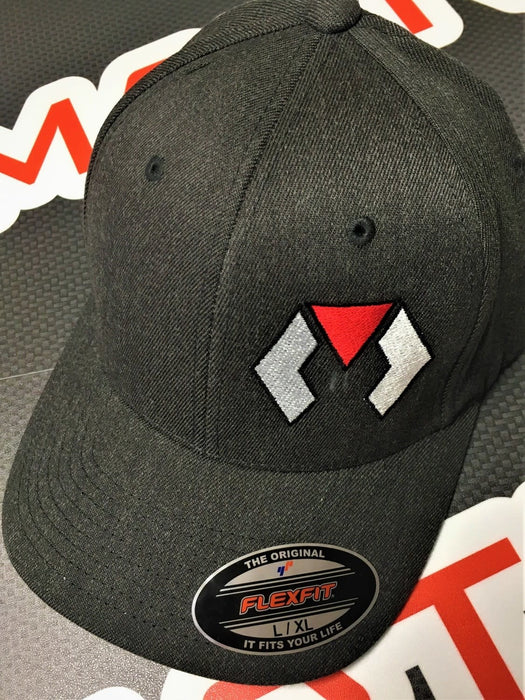 MOTIV 5061 Flexfit Charcoal  Logo Hat - S/M