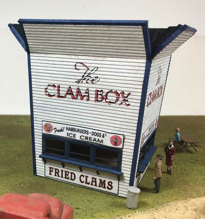 Motrak Models 13012 N Scale The Clam Box Restaurant Laser Cut Wood Kit