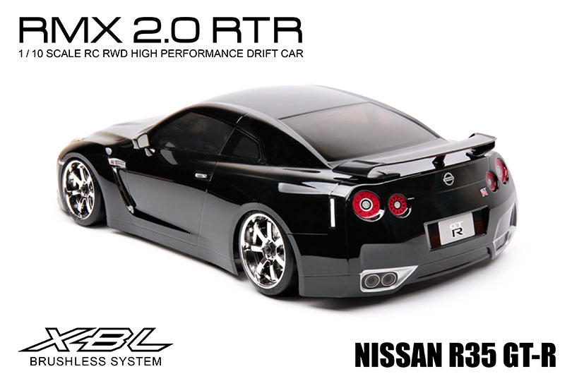 MST 533802 RMX 2.0 1/10 Scale 2WD RTR EP Brushless Drift Car with Black Nissan R35 GTR