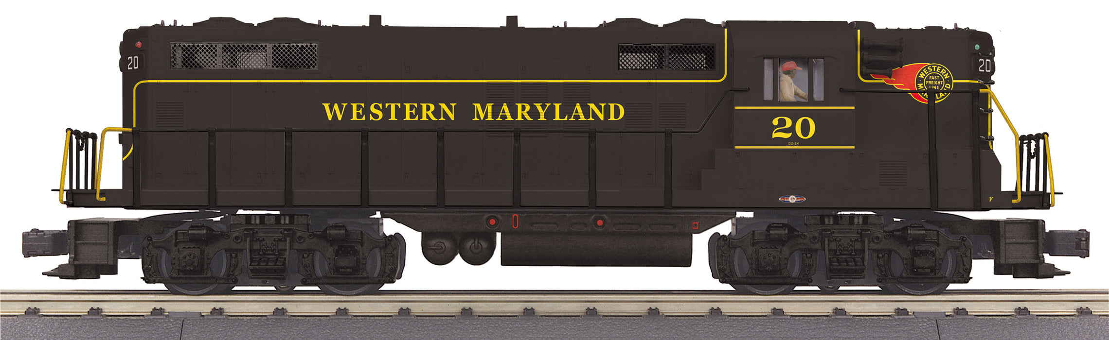 MTH Premier 20-21744-1 O Scale EMD GP7 Diesel Western Maryland WM 20 with PS3