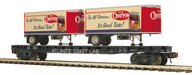 MTH 20-95510 O Scale Premier Atlantic Coast Line ACL Flatcar with Cheerwine Trailers