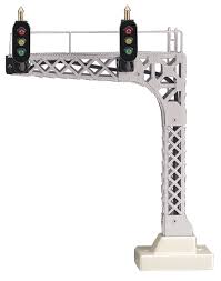 MTH RailKing 30-11009 O Scale Cantilevered Signal Bridge - NOS