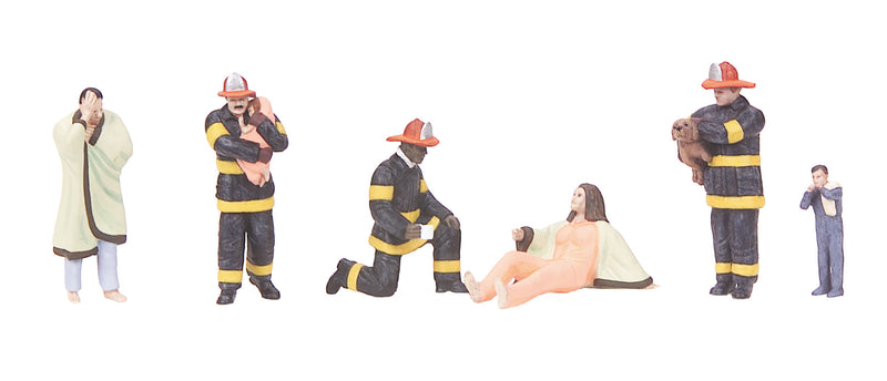 MTH 30-11060 Fire Scene Figures #8 6 Pack