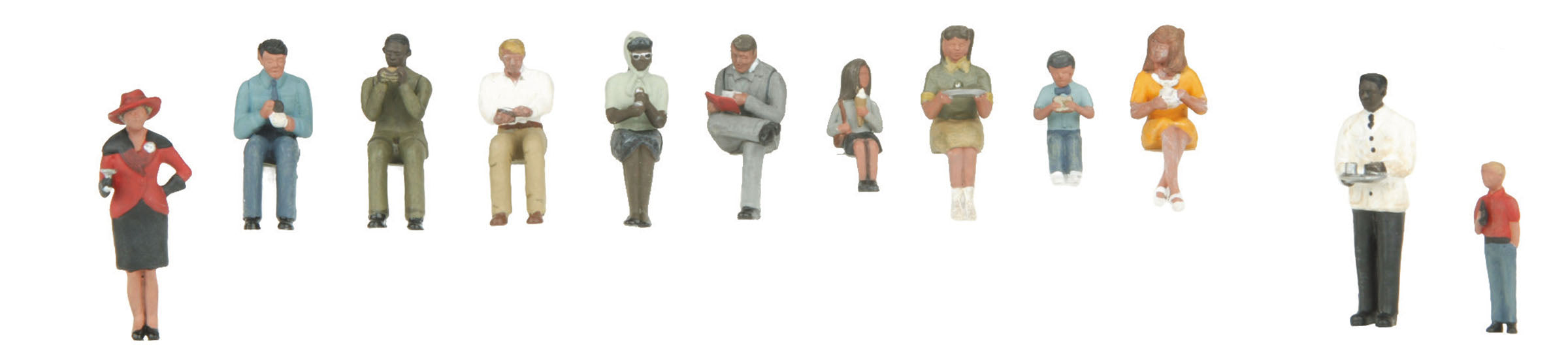 MTH 30-11067 Passenger Figures #3 12 Piece Set