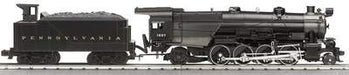 MTH 30-1164-0 O Gauge 2-8-2 L1 Mikado Steam Locomotive Pennsylvania PRR 1627 with Loco Sound - USED