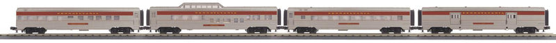 MTH 30-67855 O Guage 4 Car 60' Passenger Car Set Pennsylvania PRR - NOS