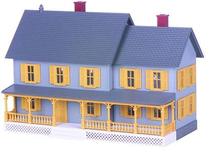 MTH 30-9001 O Gauge Country House Gray with Yellow Shutters - NOS