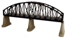 MTH 40-1121 O Gauge RealTrax Single Track Steel Arch Bridge - Black