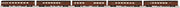 MTH 80-60048 HO Scale Streamlined 5 Car Passenger Car Set Pennsylvania PRR - Modified