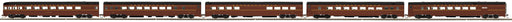 MTH 80-60048 HO Scale Streamlined 5 Car Passenger Car Set Pennsylvania PRR - Modified