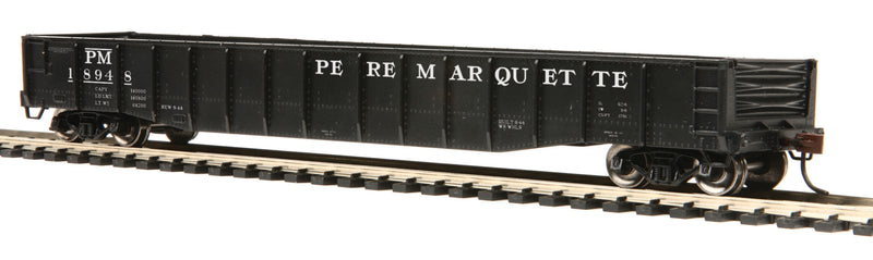 MTH 80-72012 HO Scale 70 Ton Mill Gondola Pere Marquette PM 18948 - NOS