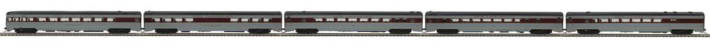 MTH 81-60006 HO Scale Smooth Side 5 Car Passenger Set Erie Lackawanna - USED