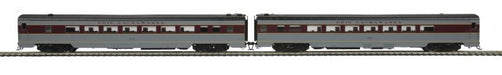MTH 81-60014 HO Scale Smooth Side 2 Car Parlor Passenger Set Erie Lackawanna - USED