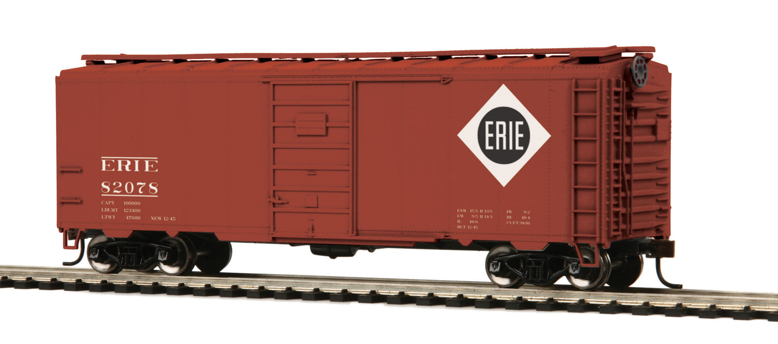 MTH 85-74068 HO Scale 40' PS-1 Boxcar Erie 82078 - NOS