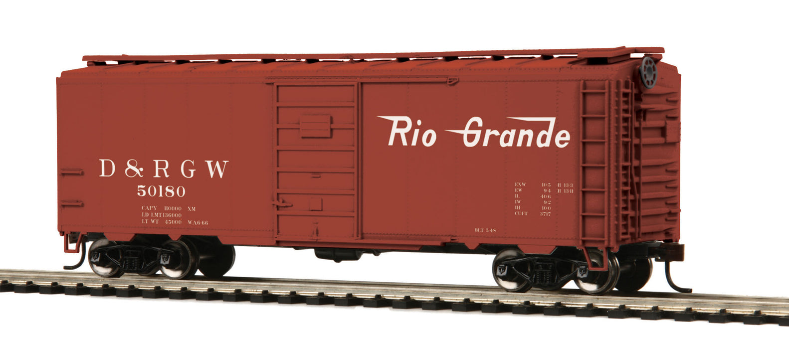 MTH 85-74127 HO Scale 40' PS-1 Boxcar Rio Grande D&RGW 50180 - NOS