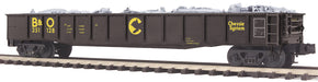 MTH Premier 20-95597 O Scale Gondola with Junk Load Chessie System B&O
