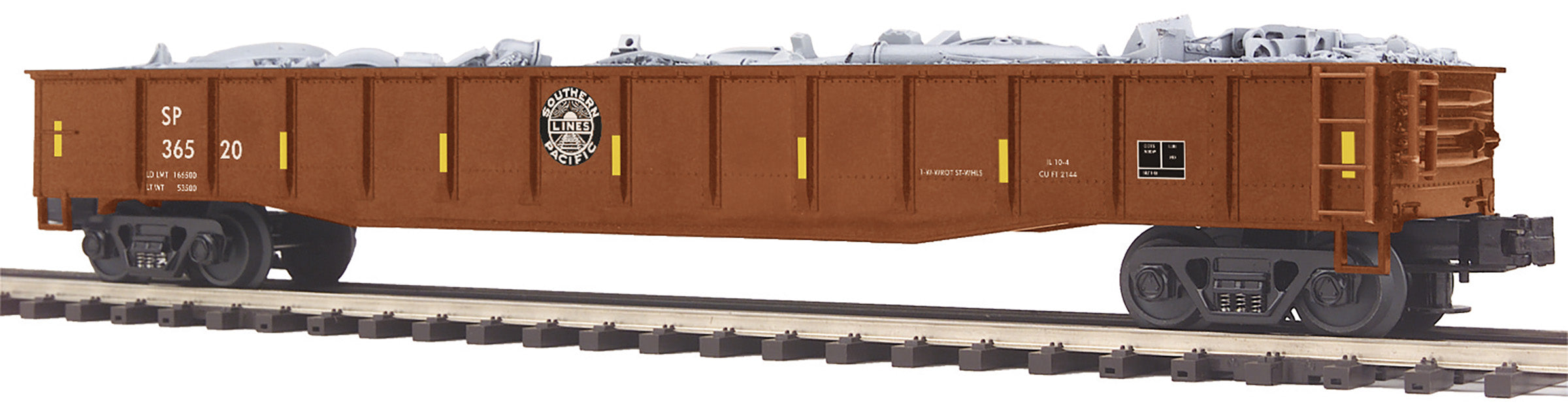 MTH Premier 20-95598 O Scale Gondola with Junk Load Southern Pacific SP