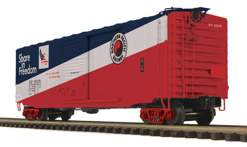MTH Premier 20-99381 O Scale 50' PS-1 Boxcar Northern Pacific NP "Savings Bonds"