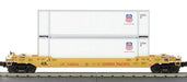 MTH Railking 30-4214A O Gauge Husky Stack Well Car Union Pacific UP 548054 - USED