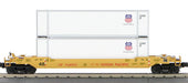 MTH Railking 30-4214B O Gauge Husky Stack Well Car Union Pacific UP 548052 - USED