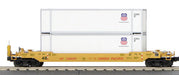 MTH Railking 30-4214C O Gauge Husky Stack Well Car with ETD Union Pacific UP 548059 - USED