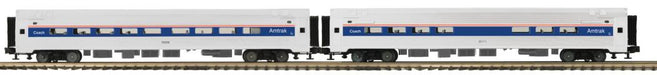 MTH RailKing 30-6520 Amfleet Amtrak 2-Car Coach/Cafe