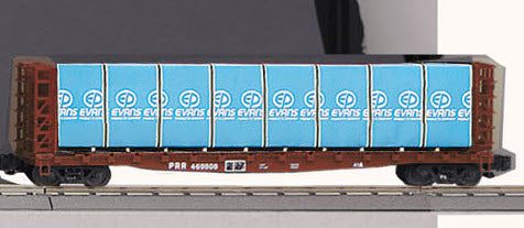 MTH RailKing 30-7007A O Gauge Bulkhead Flatcar Pennsylvania PRR 469808 - NOS