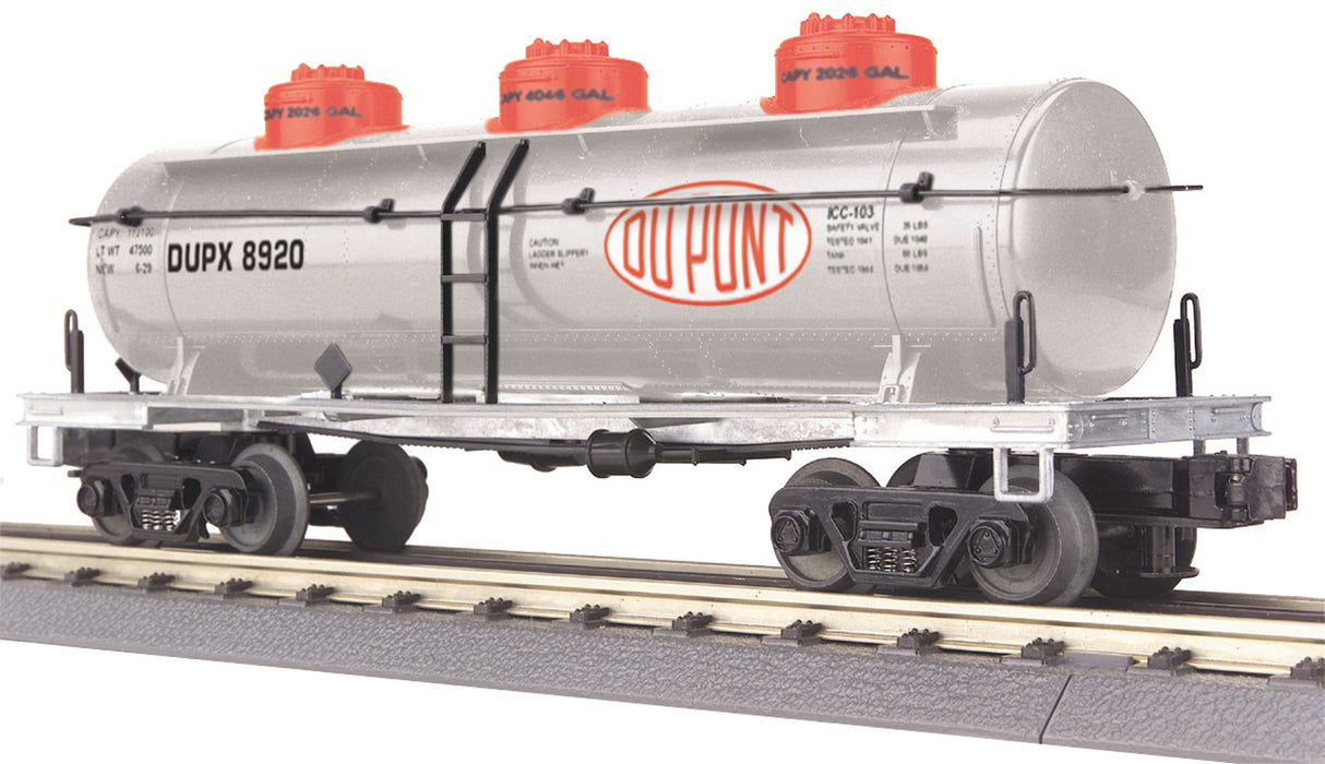 MTH Railking 30-7361 O Gauge 3 Dome Tank Car DuPont