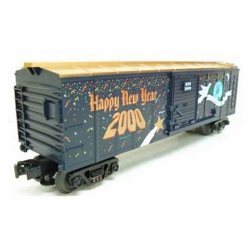 MTH RailKing 30-7460 O Gauge Boxcar 2000 New Years - NOS