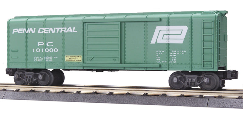 MTH Railking 30-7472 O Gauge Rounded Roof Boxcar Penn Central PC 101000