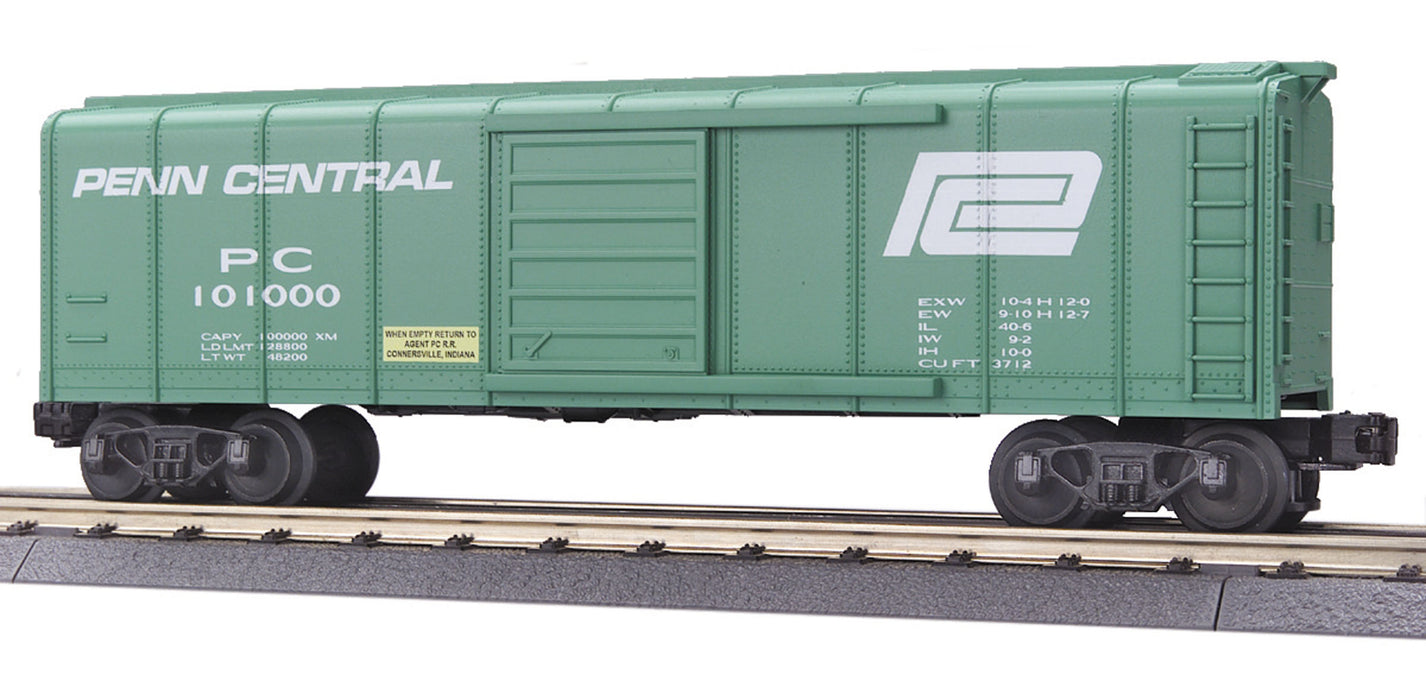 MTH Railking 30-7472 O Gauge Rounded Roof Boxcar Penn Central PC 101000