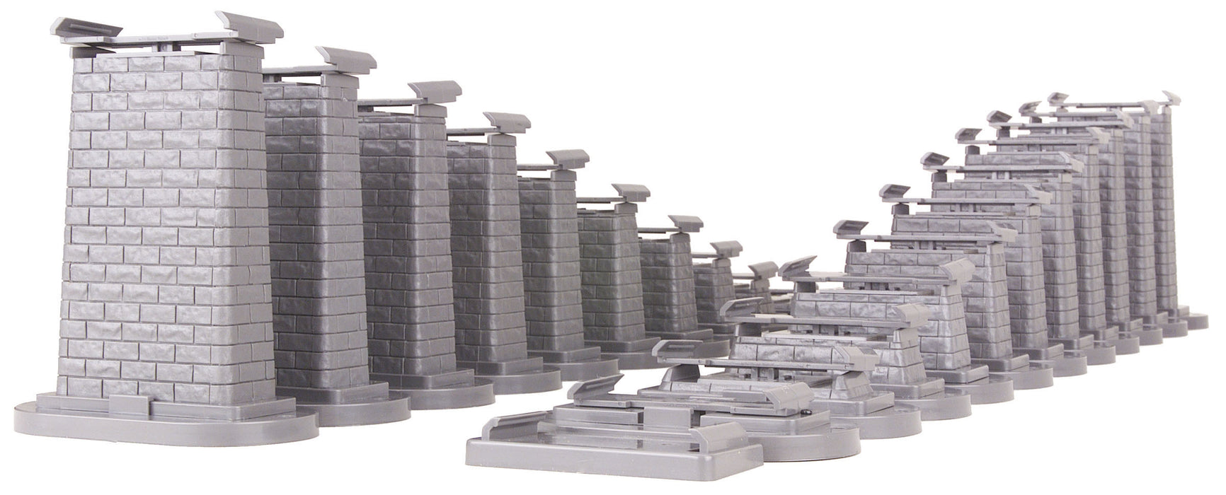 MTH RealTrax 40-1135 O Gauge 24 Piece Graduated Trestle System for RealTrax
