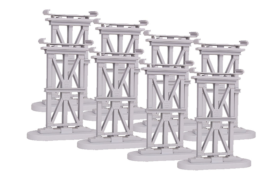 MTH RealTrax 40-1137 O Gauge 8 Piece Elevated Subway Trestle for RealTrax