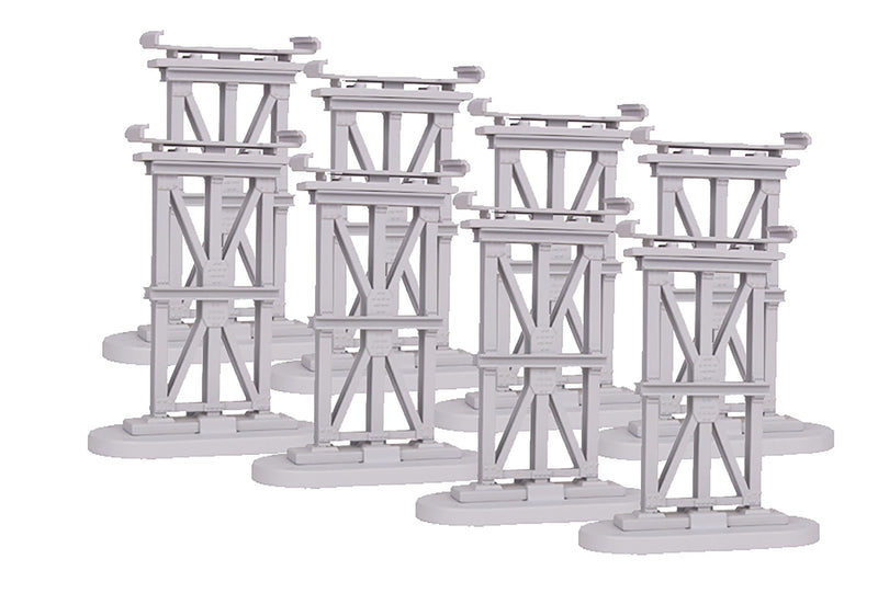 MTH RealTrax 40-1147 O Gauge 8 Piece Elevated Subway Trestle for FasTrack