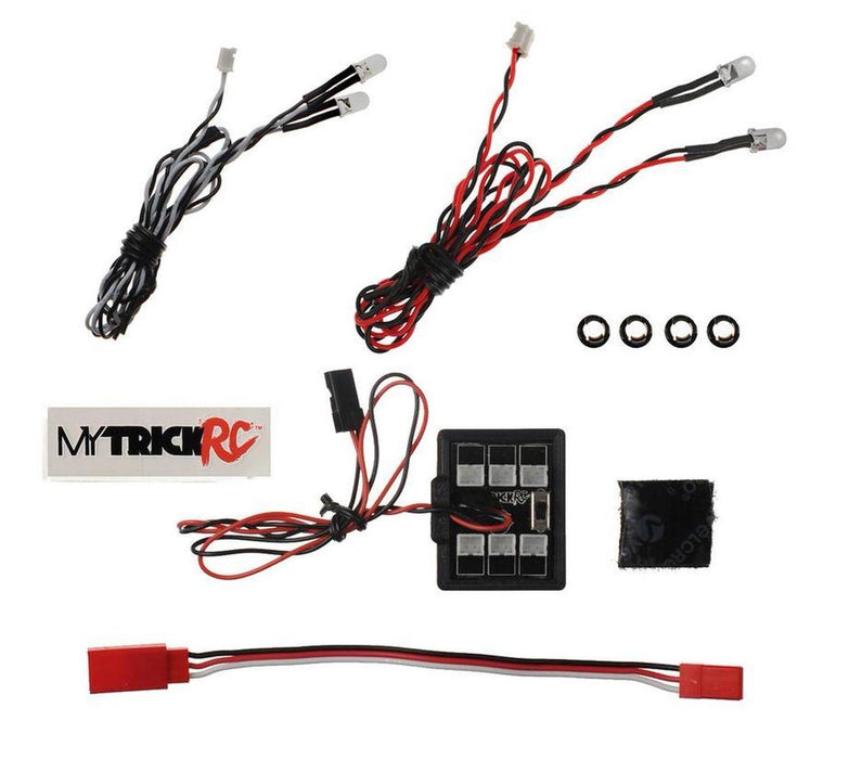 MyTrickRC Car Package 2 Headlight and Tail Light LED Set with HB-1 Controller