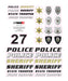 MyTrickRC ST3 Police and Sheriff Decal Set
