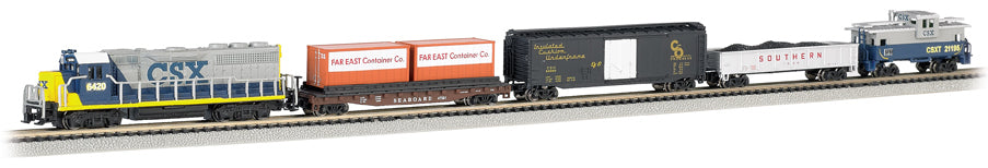 Bachmann 24022 N Scale Starter Train Set Freight Master with CSX Diesel Locomotive